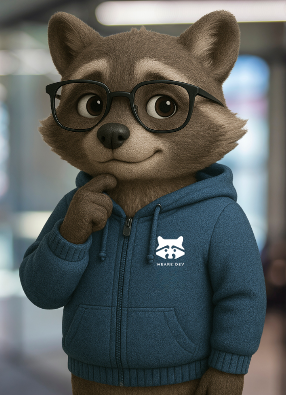 Mapache con gafas blog